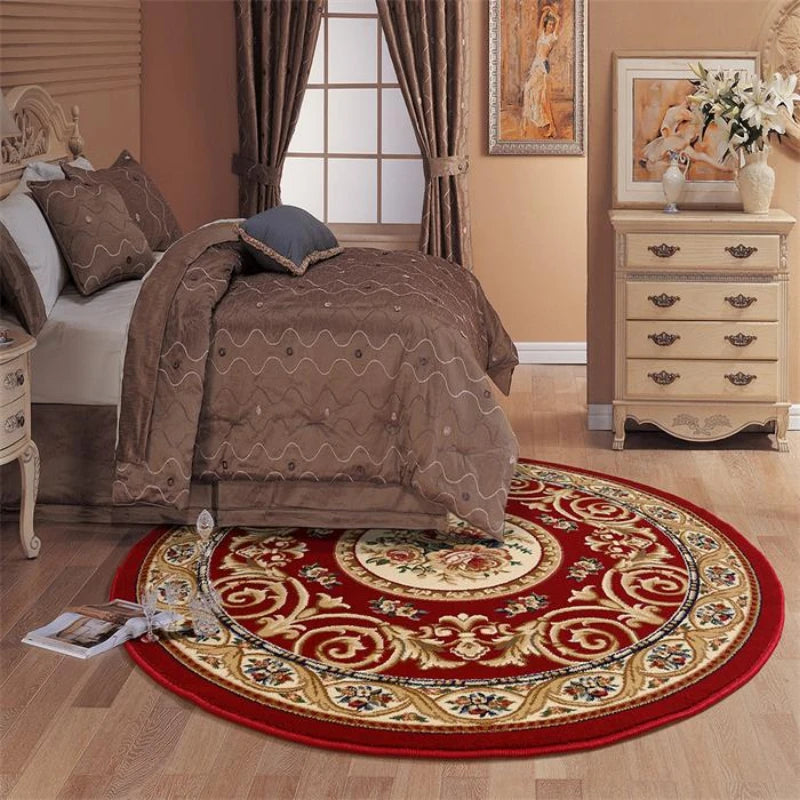 Round Short Pile European Carpets