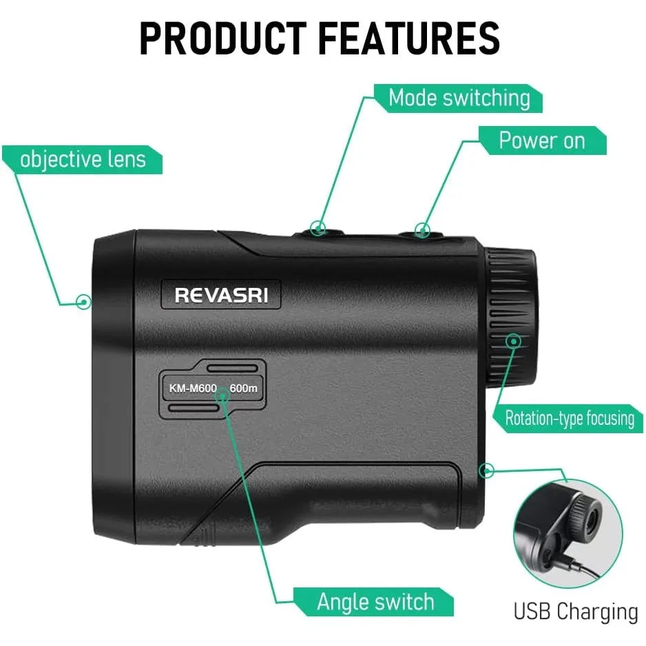 Upto 1000m Golf Rangefinder With Slope Compensation